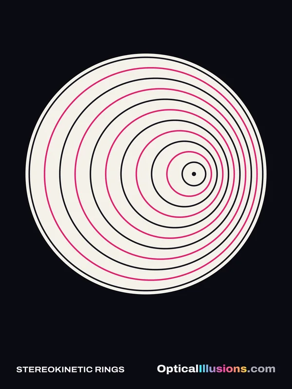 Stereokinetic Rings poster design